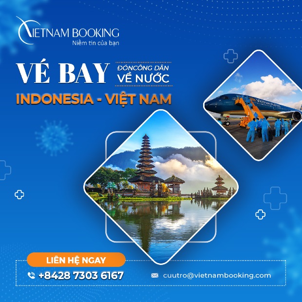 vé máy bay từ Indonesia về Việt Nam